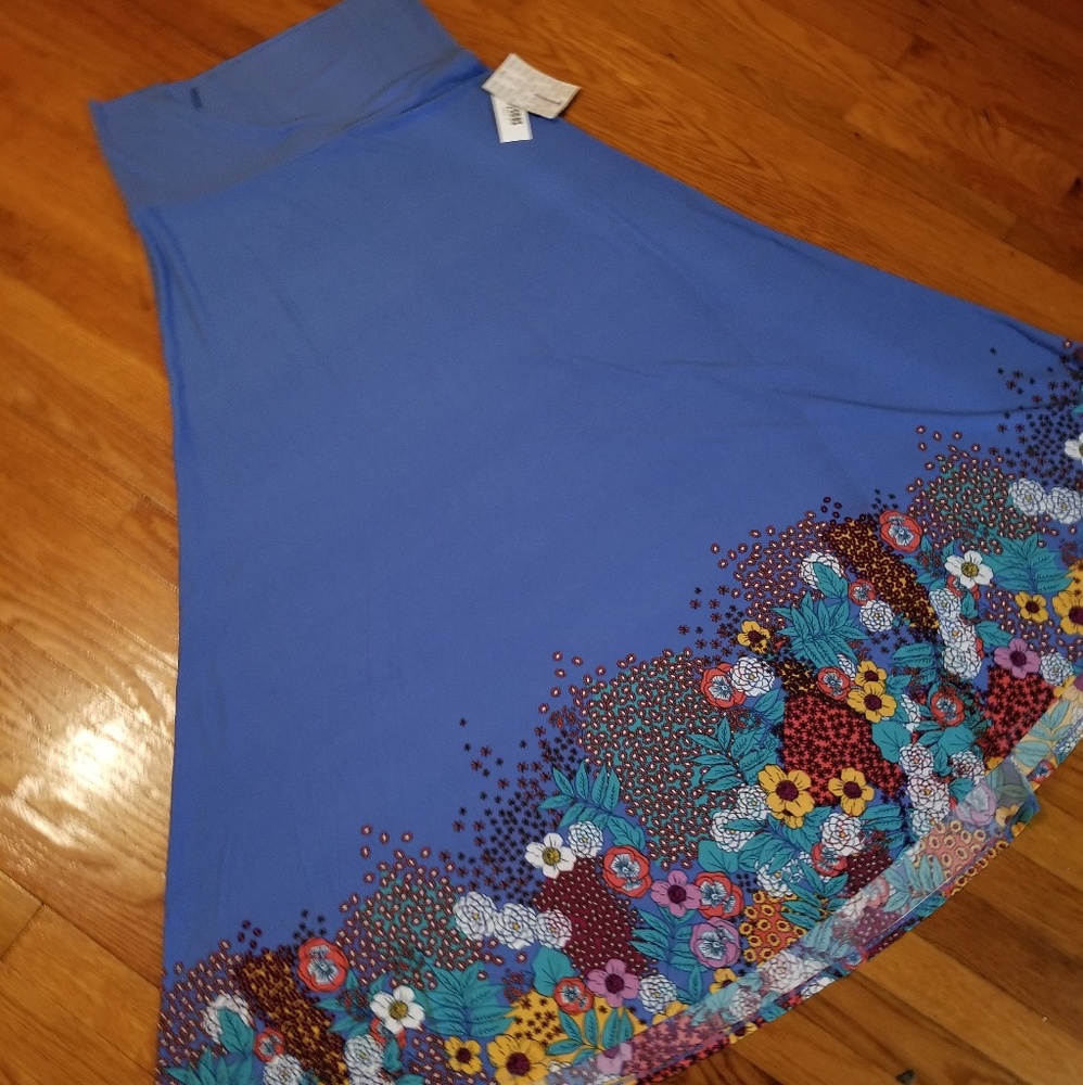 Lularoe Maxi NWT Floral Hem